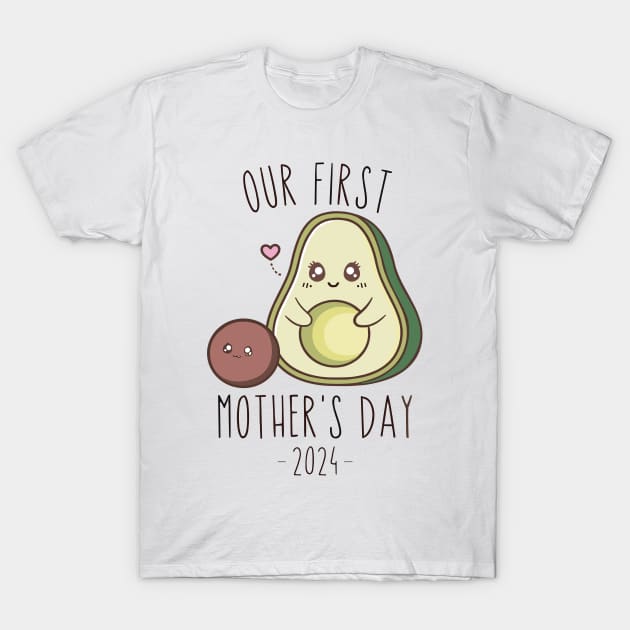 Funny Our First Mother's Day T-Shirt by Dramacore